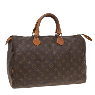 LOUIS VUITTON Monogram Speedy 35 Hand Bag M41524 LV Auth 82549