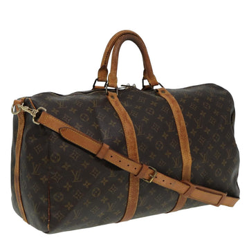 LOUIS VUITTON Monogram Keepall Bandouliere 50 Boston Bag M41416 LV Auth 82552