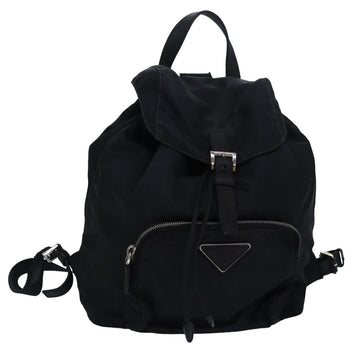 PRADA Backpack Nylon Black Auth 82567