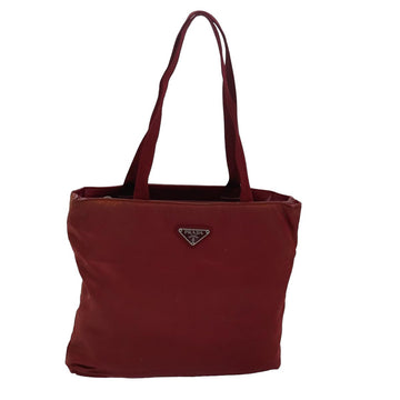 PRADA Shoulder Bag Nylon Red Auth 82570