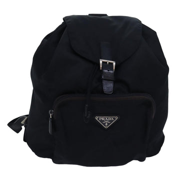 PRADA Backpack Nylon Black Auth 82571