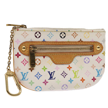 LOUIS VUITTON Monogram Multicolor Pochette MM Pouch White M60028 LV Auth 82595