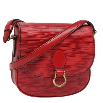 LOUIS VUITTON Epi Saint Cloud PM Shoulder Bag Red M52217 LV Auth 82607