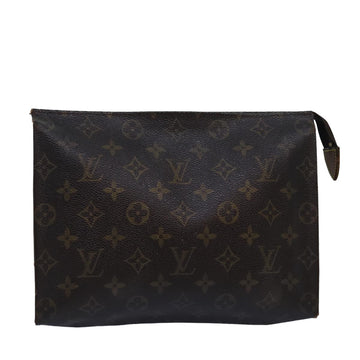 LOUIS VUITTON Monogram Poche Toilette 26 Pouch M47542 LV Auth 82613