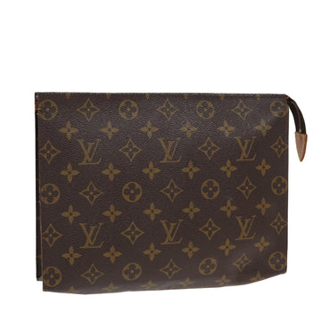 LOUIS VUITTON Monogram Poche Toilette 26 Pouch M47542 LV Auth 82614