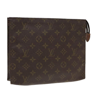 LOUIS VUITTON Monogram Poche Toilette 26 Pouch M47542 LV Auth 82615