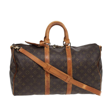 LOUIS VUITTON Monogram Keepall Bandouliere 45 Boston Bag M41418 LV Auth 82640