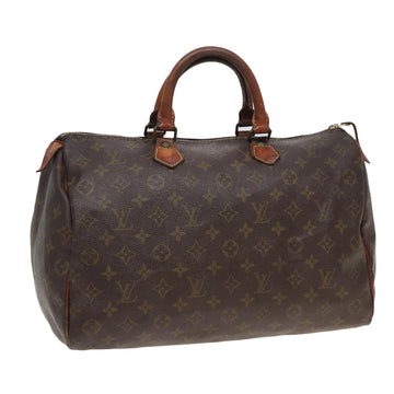 LOUIS VUITTON Monogram Speedy 35 Hand Bag M41524 LV Auth 82655