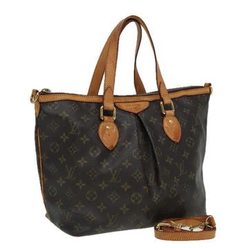 LOUIS VUITTON Monogram Palermo PM Tote Bag M40145 LV Auth 82664