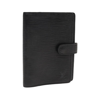 LOUIS VUITTON Epi Agenda PM Day Planner Cover Black R20052 LV Auth 82721