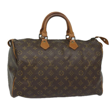 LOUIS VUITTON Monogram Speedy 35 Hand Bag M41524 LV Auth 82796