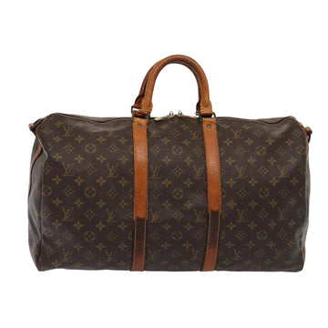 LOUIS VUITTON Monogram Keepall Bandouliere 50 Boston Bag M41416 LV Auth 82809