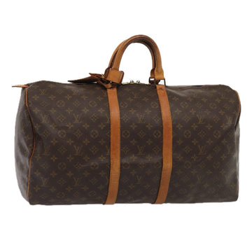 LOUIS VUITTON Monogram Keepall 55 Boston Bag M41424 LV Auth 82810