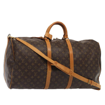 LOUIS VUITTON Monogram Keepall Bandouliere 60 Boston Bag M41412 LV Auth 82811