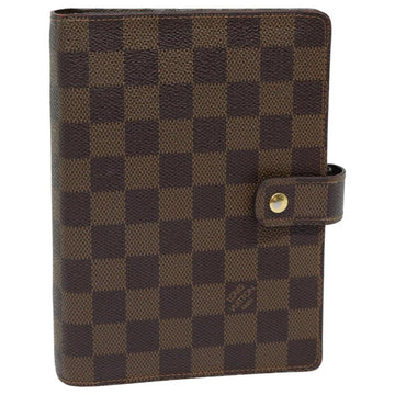 LOUIS VUITTON Damier Graphite Agenda MM Day Planner Cover R20242 LV Auth 82856