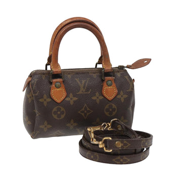 LOUIS VUITTON Monogram Mini Speedy Hand Bag M41534 LV Auth 82859