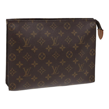 LOUIS VUITTON Monogram Poche Toilette 26 Pouch M47542 LV Auth 82917