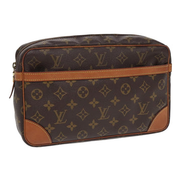 LOUIS VUITTON Monogram Compiegne 28 Clutch Bag M51845 LV Auth 82921