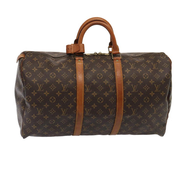 LOUIS VUITTON Monogram Keepall 50 Boston Bag M41426 LV Auth 82939