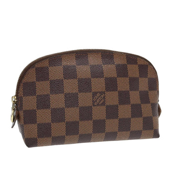 LOUIS VUITTON Damier Ebene Pochette Cosmetic PM Pouch N47516 LV Auth 82976