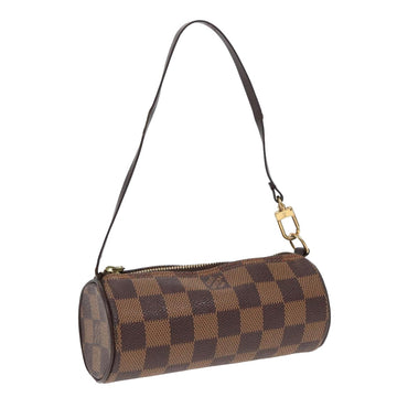 LOUIS VUITTON Damier Ebene Papillon Pouch LV Auth 82985