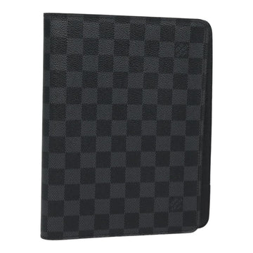 LOUIS VUITTON Damier Graphite Agenda Bureau Note Cover R20974 LV Auth 83003