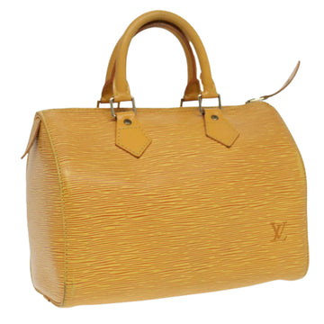 LOUIS VUITTON Epi Speedy 25 Hand Bag Tassili Yellow M43019 LV Auth 83025