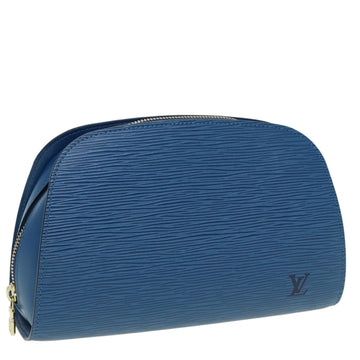 LOUIS VUITTON Epi Dauphine GM Pouch Blue M48435 LV Auth 83030