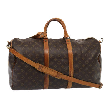 LOUIS VUITTON Monogram Keepall Bandouliere 50 Boston Bag M41416 LV Auth 83088