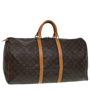 LOUIS VUITTON Monogram Keepall 55 Boston Bag M41424 LV Auth 83090