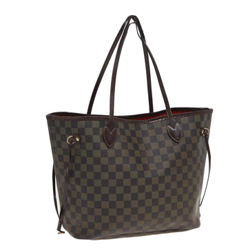 LOUIS VUITTON Damier Ebene Neverfull MM Tote Bag N51105 LV Auth 83181