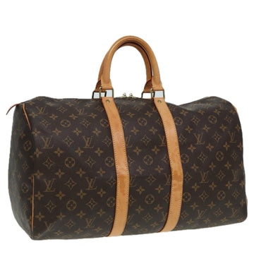 LOUIS VUITTON Monogram Keepall 45 Boston Bag M41428 LV Auth 83265