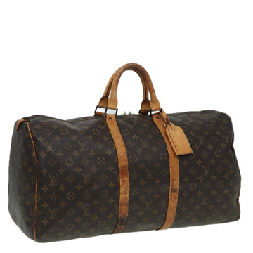 LOUIS VUITTON Monogram Keepall 55 Boston Bag M41424 LV Auth 83281