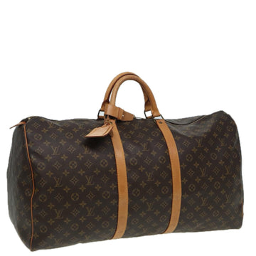 LOUIS VUITTON Monogram Keepall 60 Boston Bag M41422 LV Auth 83293