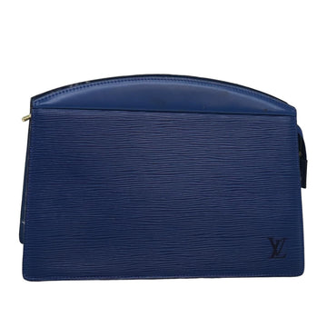 LOUIS VUITTON Epi Trousse Crete Pouch Blue M48405 LV Auth 83373