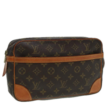 LOUIS VUITTON Monogram Compiegne 28 Clutch Bag M51845 LV Auth 83378