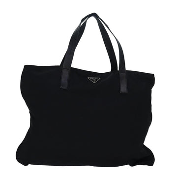 PRADA Hand Bag Nylon Black Auth 83400