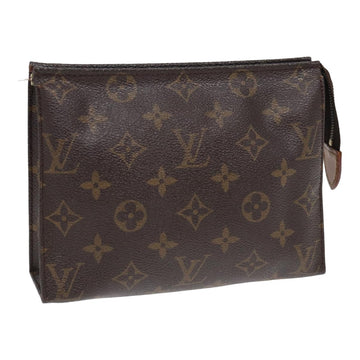 LOUIS VUITTON Monogram Poche Toilette 19 Pouch M47544 LV Auth 83466