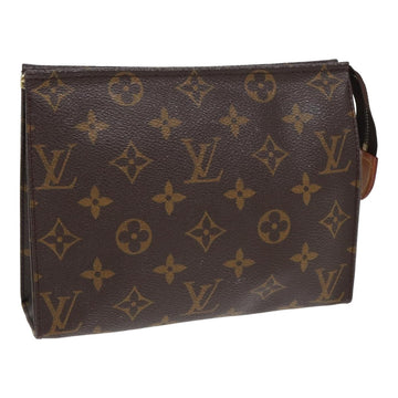 LOUIS VUITTON Monogram Poche Toilette 19 Pouch M47544 LV Auth 83467