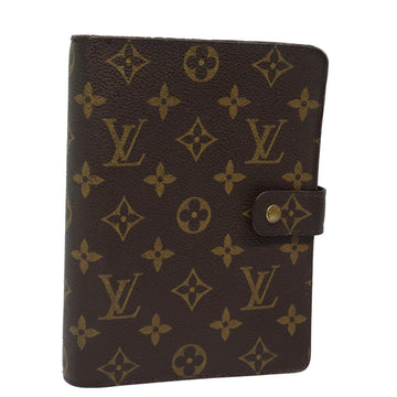 LOUIS VUITTON Monogram Agenda MM Day Planner Cover R20105 LV Auth 83472