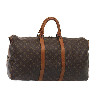 LOUIS VUITTON Monogram Keepall Bandouliere 50 Boston Bag M41416 LV Auth 83479