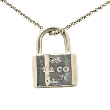 Tiffany Sterling Silver 1837 Lock Pendant Necklace