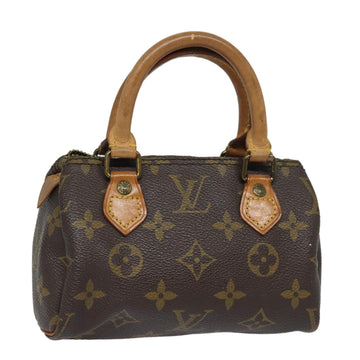 LOUIS VUITTON Monogram Mini Speedy Hand Bag M41534 LV Auth 83523