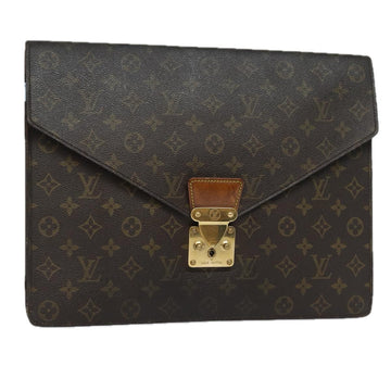 LOUIS VUITTON Monogram Porte Documents Senatur Briefcase M53335 LV Auth 83552