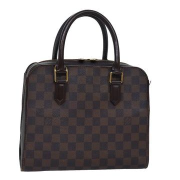 LOUIS VUITTON Damier Ebene Triana Hand Bag N51155 LV Auth 83561