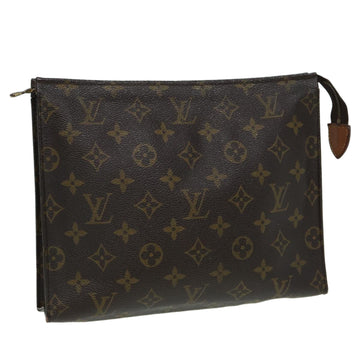 LOUIS VUITTON Monogram Poche Toilette 26 Pouch M47542 LV Auth 83590