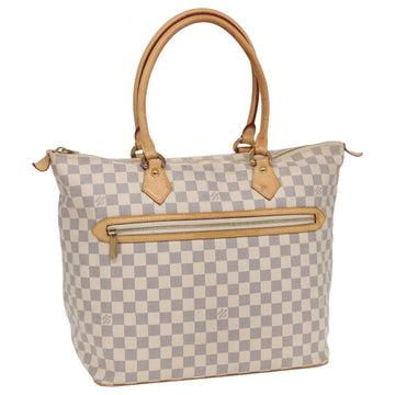 LOUIS VUITTON Damier Azur Saleya GM Tote Bag N51184 LV Auth 83629