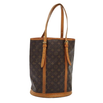 LOUIS VUITTON Monogram Bucket GM Shoulder Bag M42236 LV Auth 83640