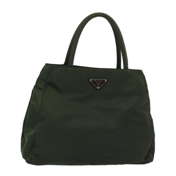 PRADA Tote Bag Nylon Khaki Auth 83695