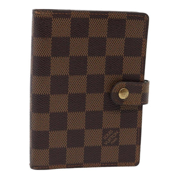 LOUIS VUITTON Damier Ebene Agenda PM Day Planner Cover R20700 LV Auth 83738